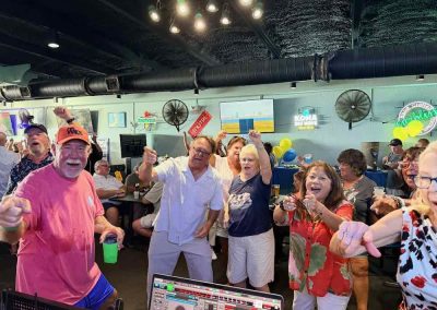 People having fun at Johnny D's Beach Bar and Grill!