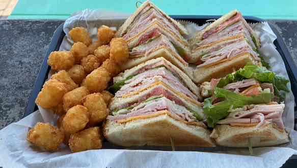 Our Delicious Club Sandwich! Click for our Delicious Menu!
